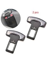 Universal Carbon Fiber Seat Belt Alarm Stopper (2 Pcs)