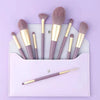 9-Piece Soft & Stylish Makeup Brush Set (Purple)