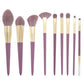 9-Piece Soft & Stylish Makeup Brush Set (Purple)