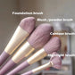 9-Piece Soft & Stylish Makeup Brush Set (Purple)